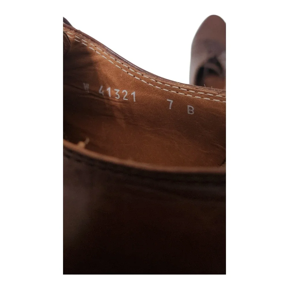 Ralph‎ Lauren Kids Brown Leather Cap Toe Oxford Dress Shoes Made in Italy 7B